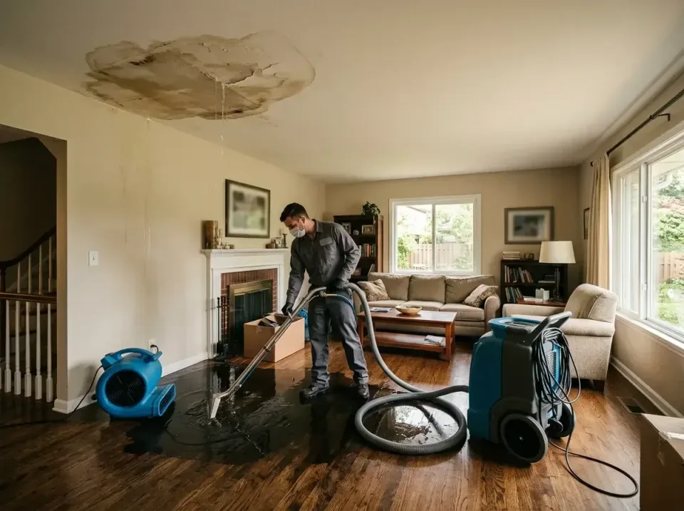 attic-pipe-burst-ceiling-drip-008 — frequently asked questions, Water Damage Restoration & Carpet Care in Village of Waukesh…